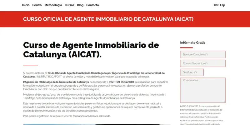 Curso AICAT del Institut Rocafort