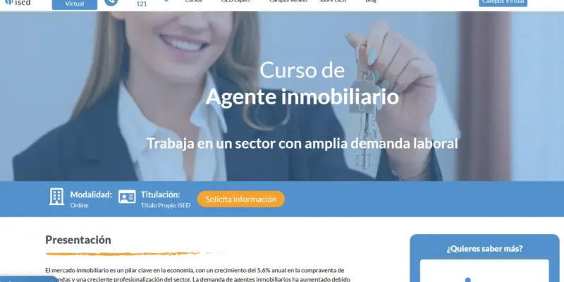 Curso de agente inmobiliario de ISED